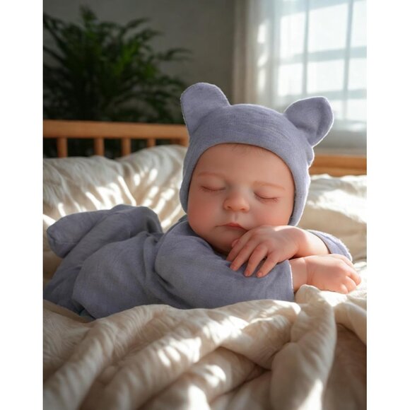 🆕17Inch Full Cloth Body With Vinyl Limbs Cute Baby Doll Boy with Accessories - Picture 9 of 15